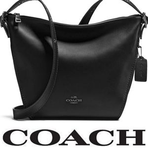 COACH Dufflette Leather Crossbody Bag
